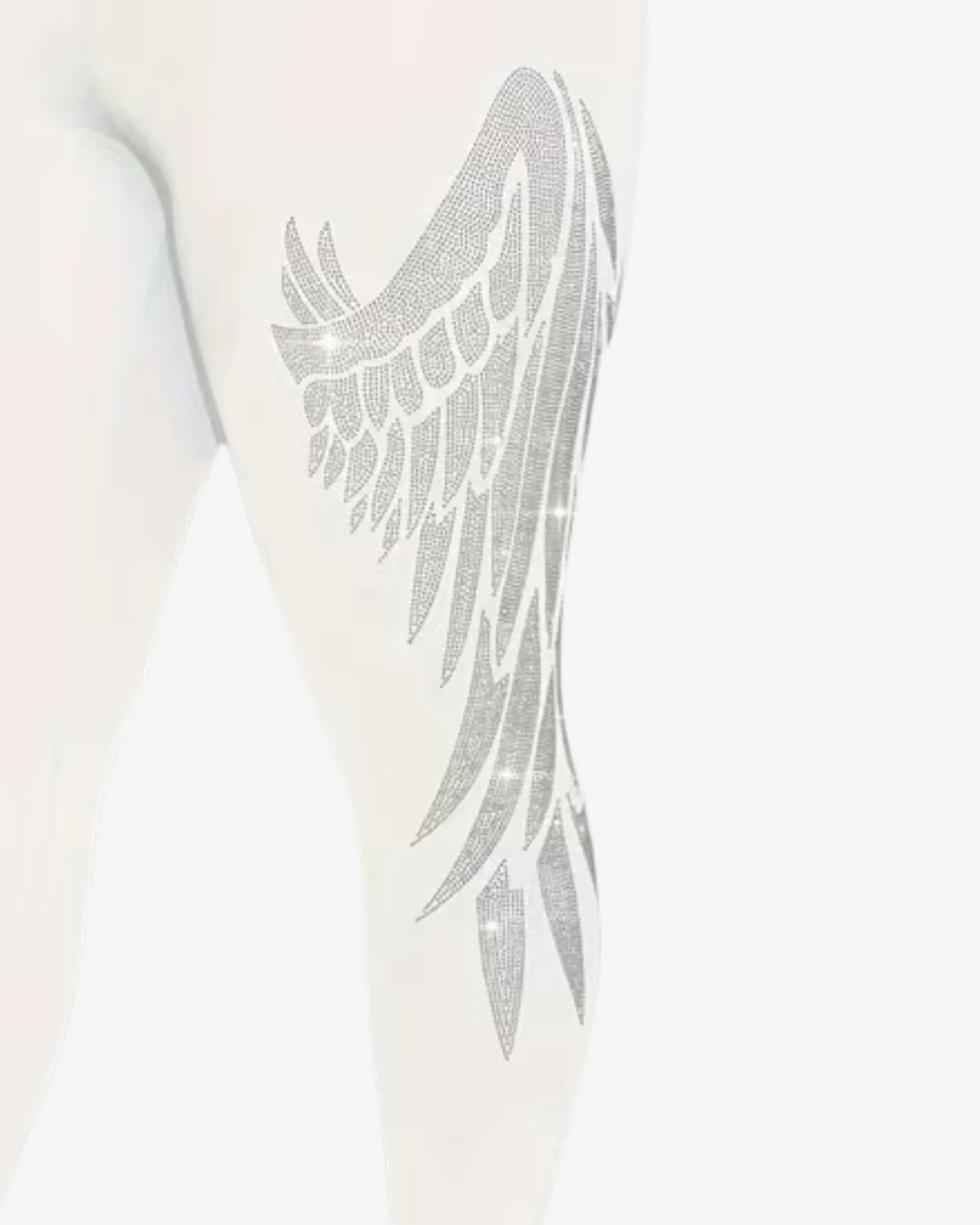 Legging grande taille strass ailes