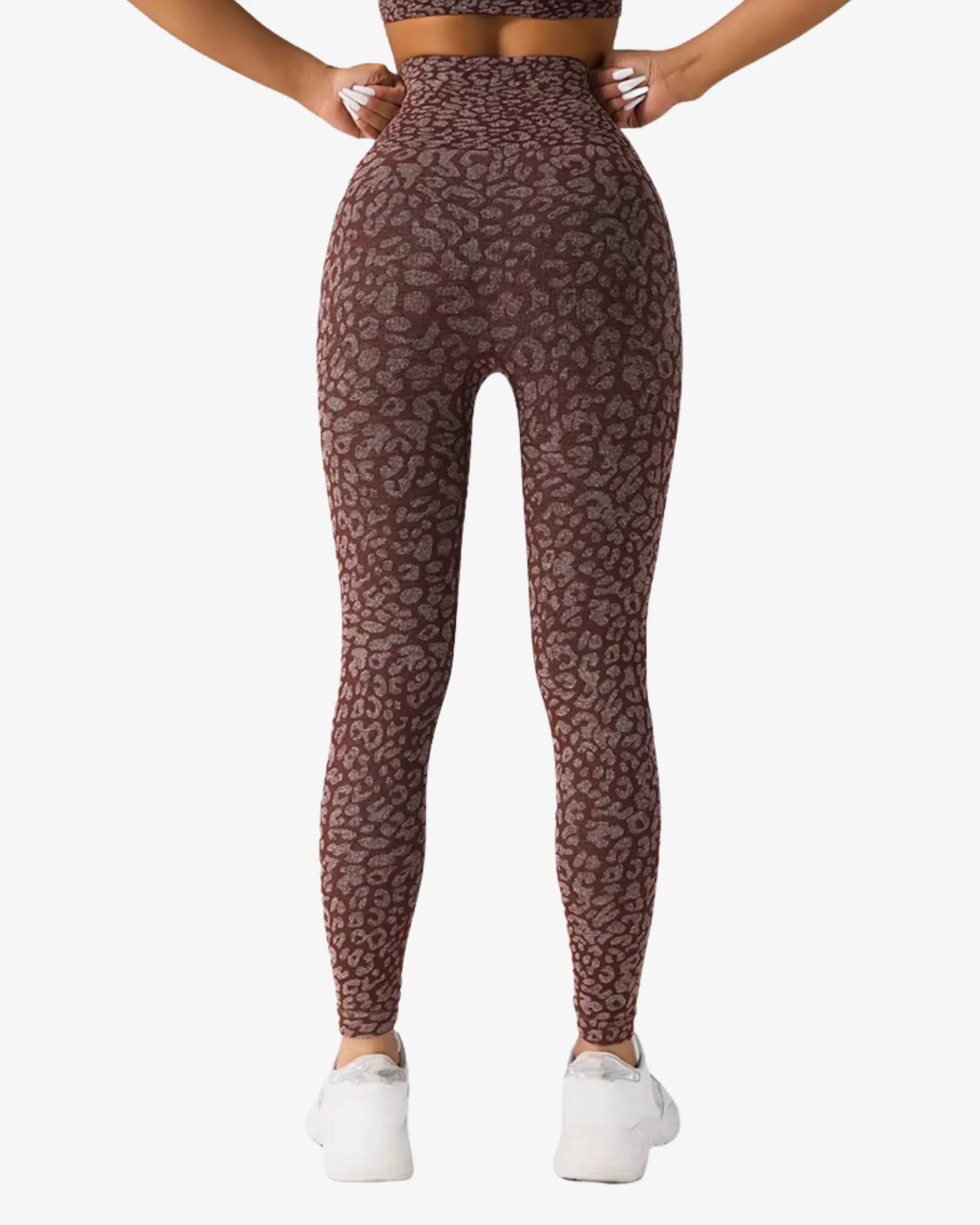 Legging imprimé léopard - taille haute effet galbant