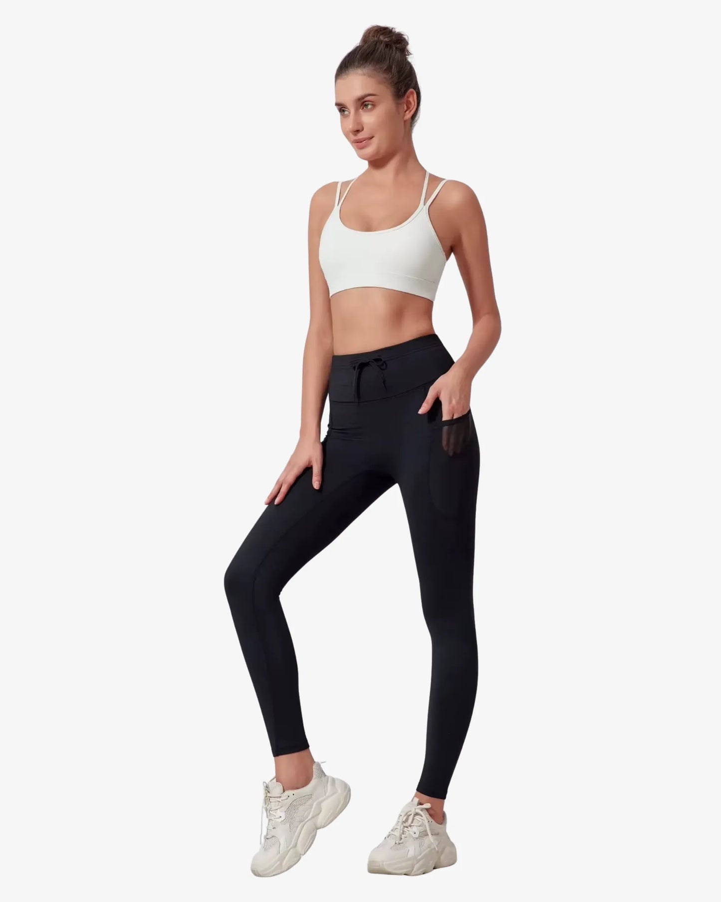 Legging running femme noir classique