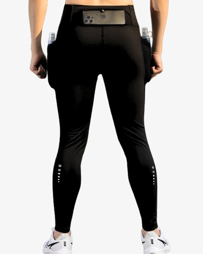 Legging running femme noir classique