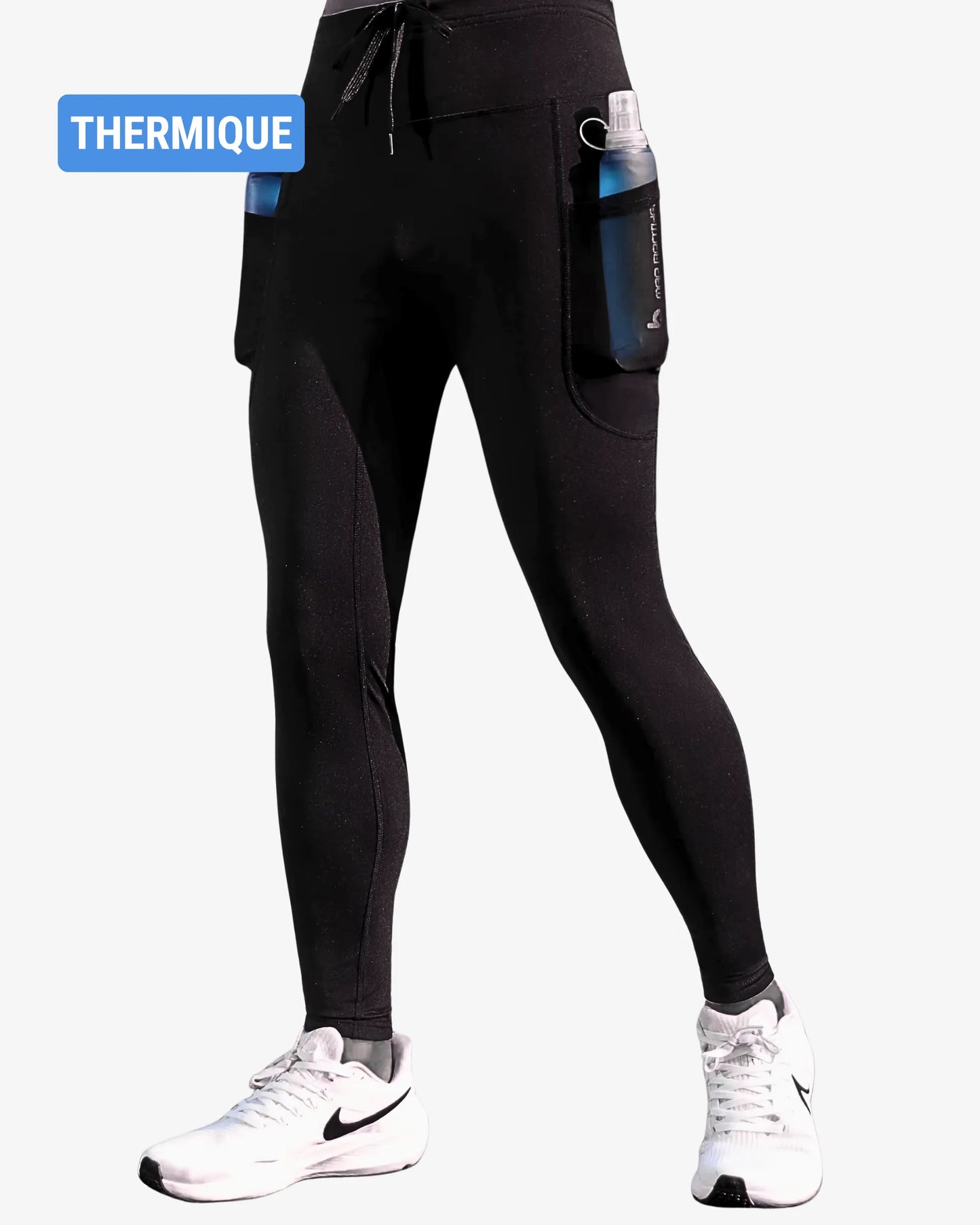 legging running femme noir thermique