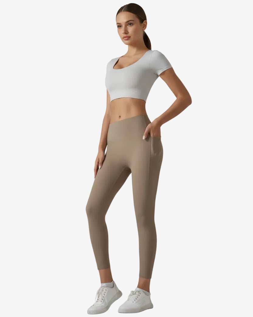 Legging Pilates stretch couleur