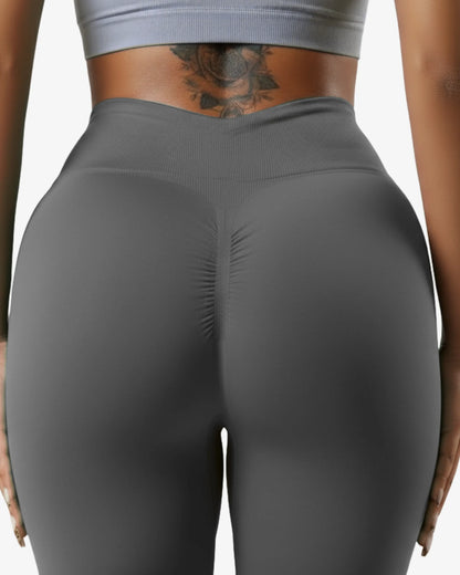 Legging push-up scrunch taille haute femme - Collection neutre