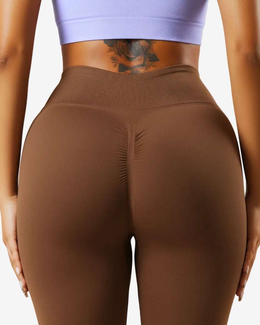 Legging push-up scrunch taille haute femme - Collection neutre