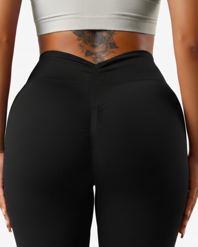 Legging push-up scrunch taille haute femme - Collection neutre