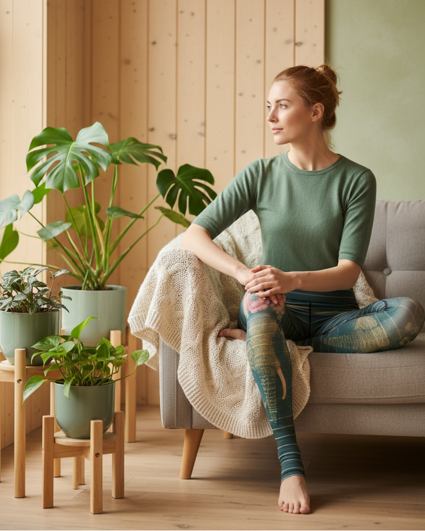 Leggings imprimés nature hiver