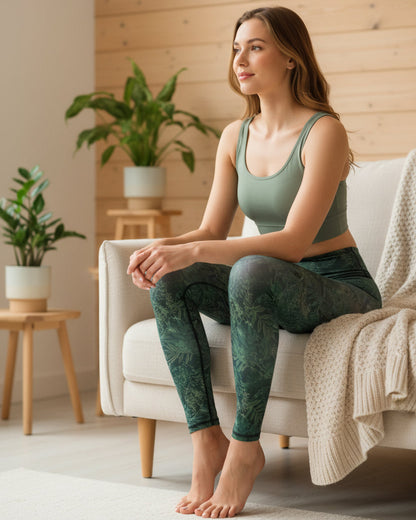 Leggings imprimés nature hiver