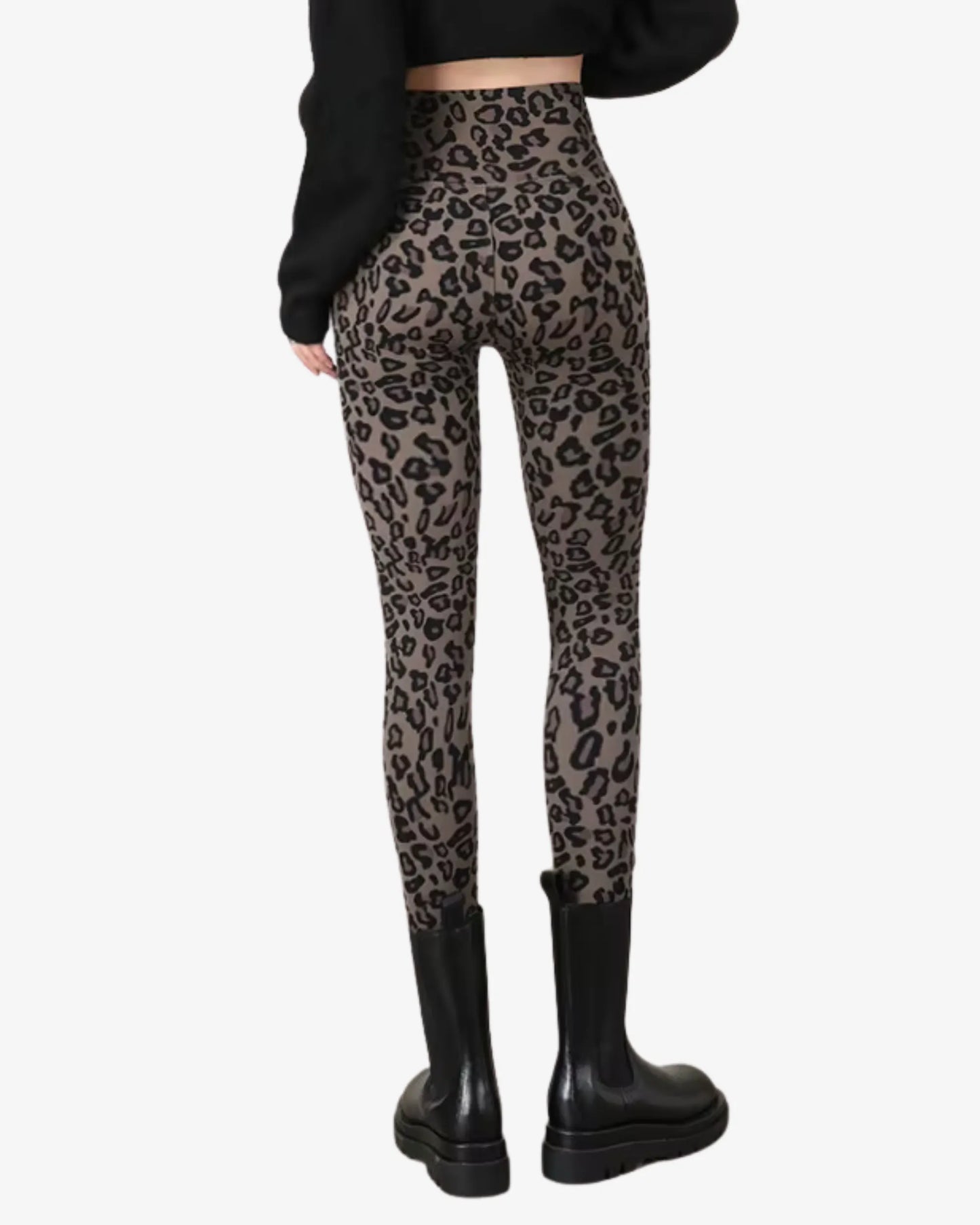 Leggings léopard élégant - Confort thermique hiver
