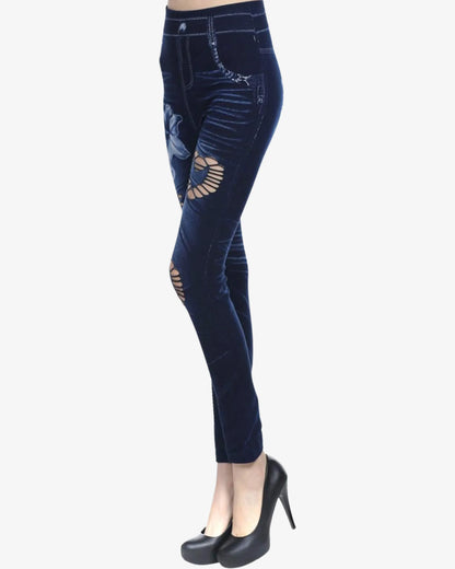 Jegging fleur