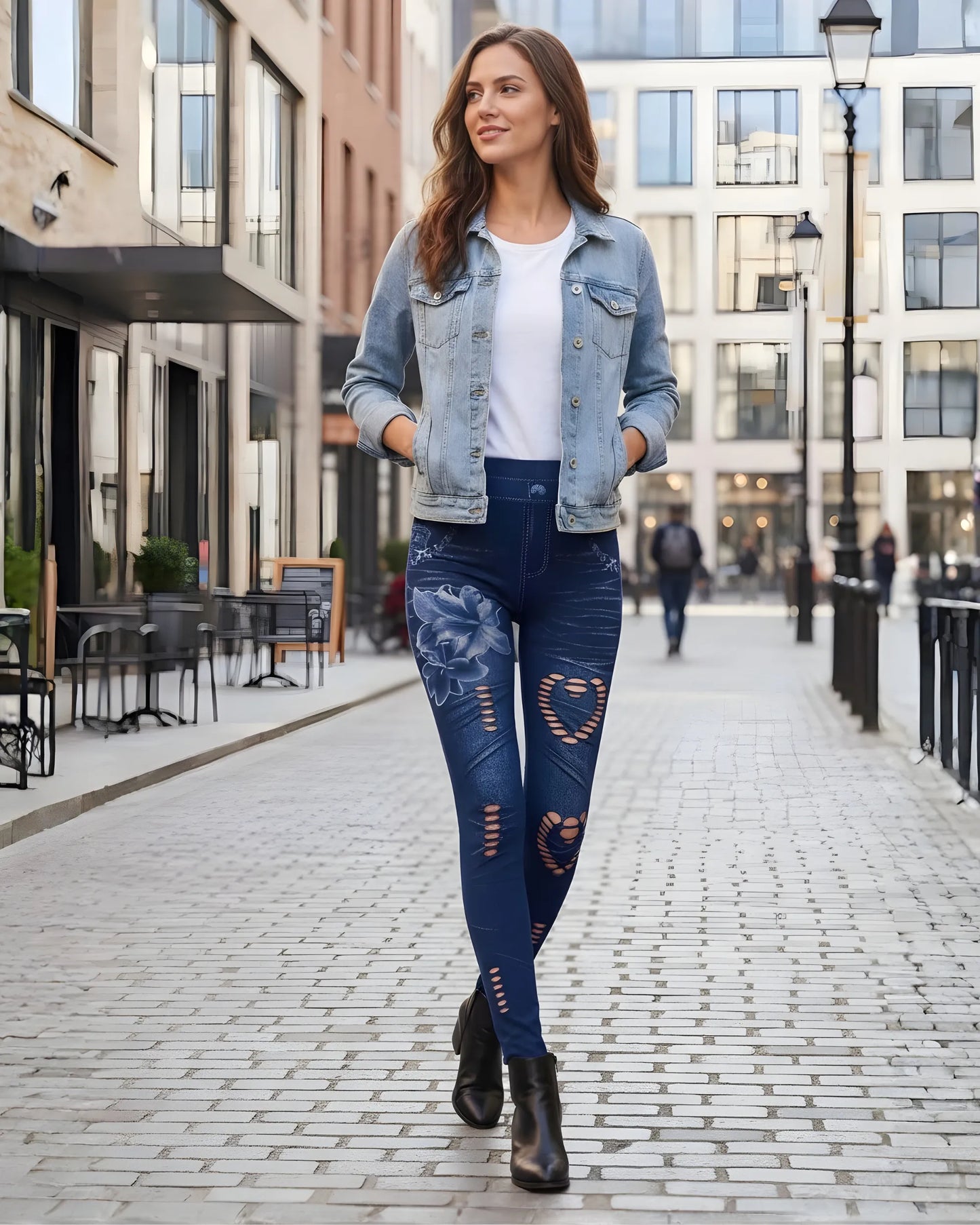 Jegging fleur