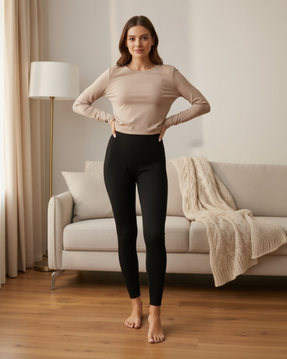 Legging côtelé femme